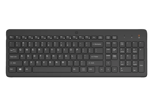 HP 225 Kablosuz Klavye Siyah (805T1AA) ürün görseli 1