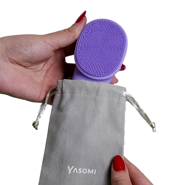 Yasomi Multiface Sıcak-Soğuk Kompress ve Titreşimli Sarjlı Yüz Temizleme Cihazı (Mor) - 3