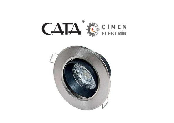 CT 5252 Cata 6W Satin Gövde Led Spot Armatür Günışığı 3200k