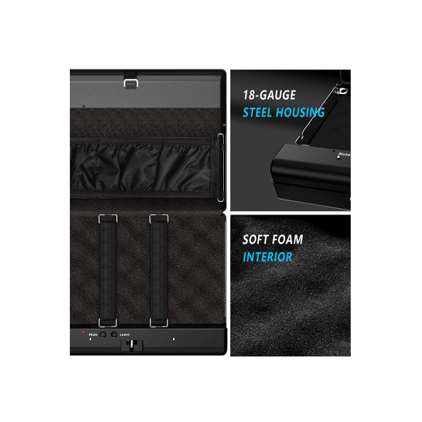 MÜHLEN Gun Safe 15D Dijital Şifreli Taşınabilir Çelik Silah Kasası - 7