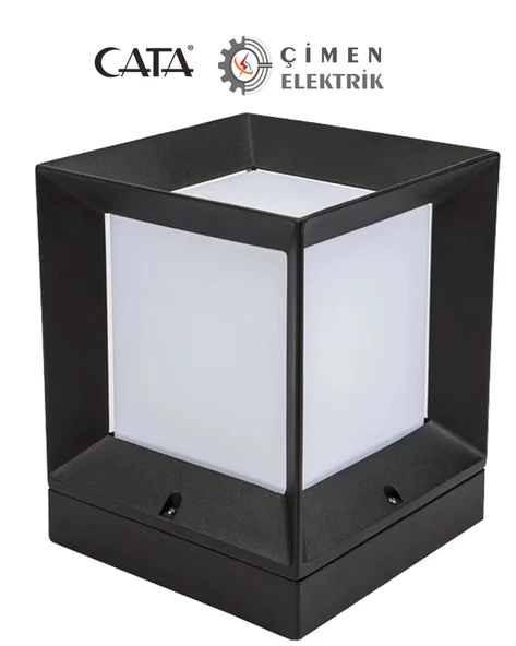 CATA CT 7022 Milan Bahçe Armatürü E27 Duy Siyah Kasa
