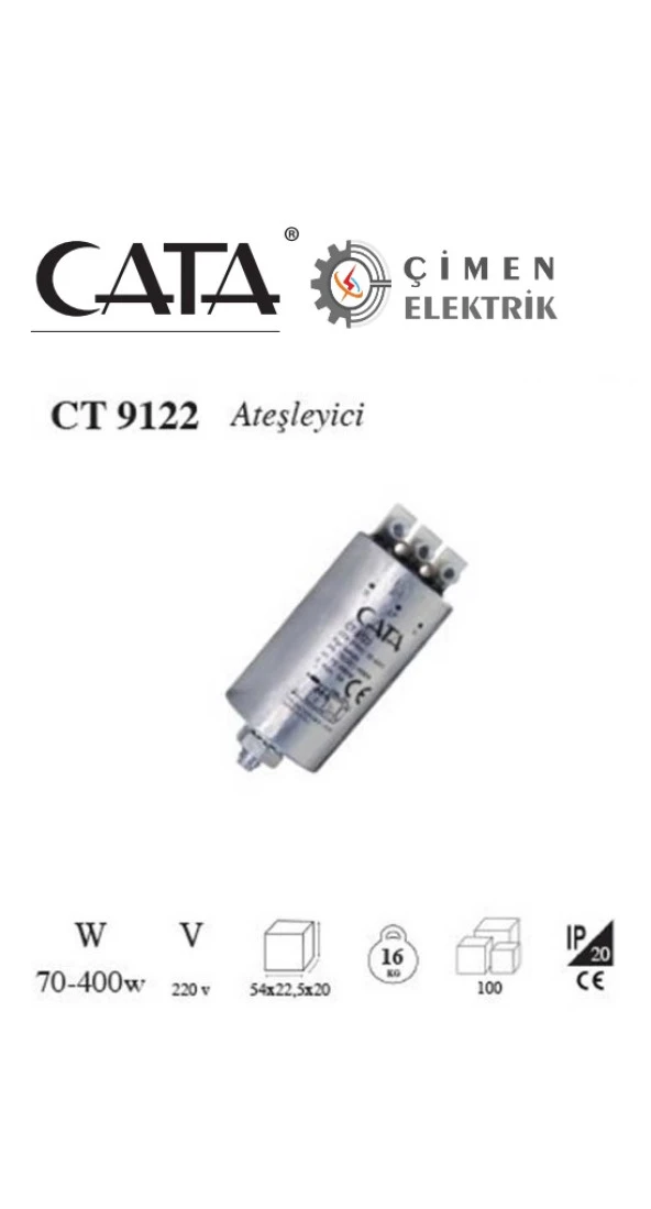 CATA CT 9122 Ateşleyici İgnitör 70-400 w
