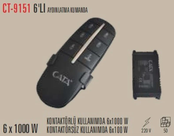 CATA CT 9151 6X1000 W 6 Lı Aydınlatma Kumandası - 2