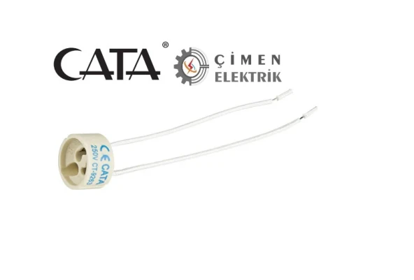 CATA CT 9263 Gu-10 Ampül Duyu 12cm Kablolu