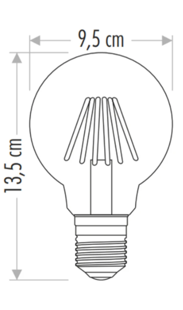 CATA CT 4354 6W G95 Glop Led Ampül 3200K Gün Işığı E27 Duy - 4