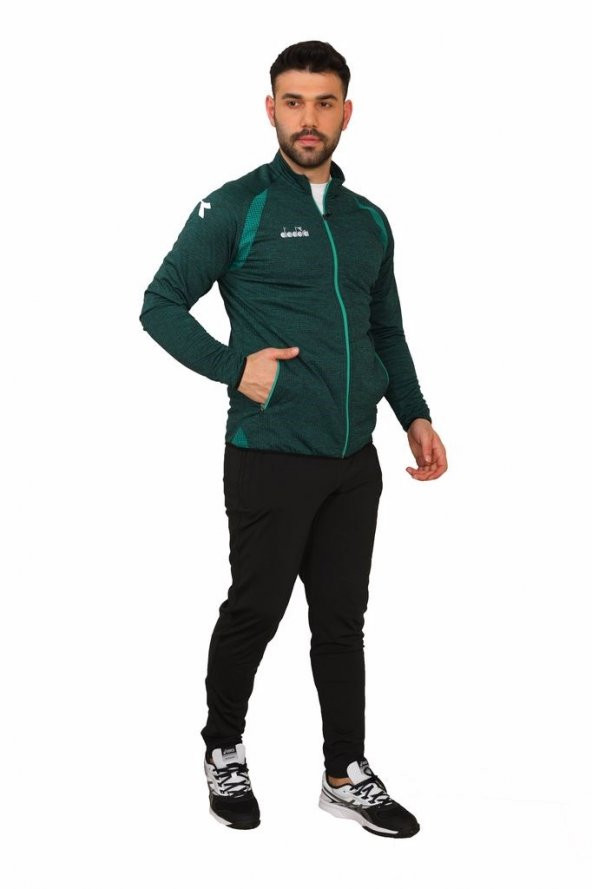 Diadora Muline Koyu Yeşil Erkek Eşofman Takımı - Muline Koyu Yeşil