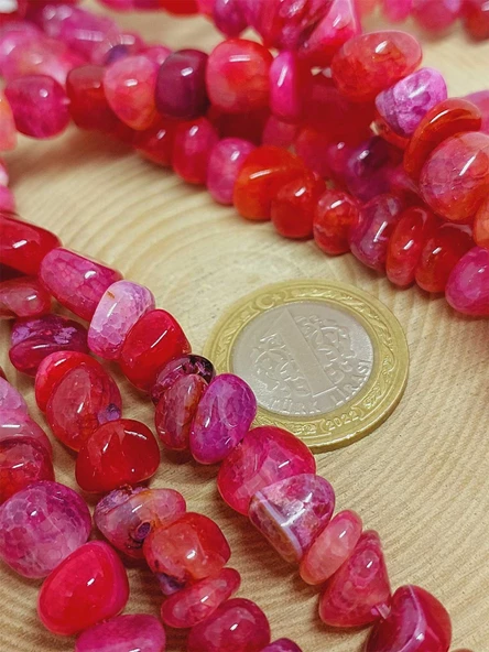 Akik Taşı Şekilsiz Doğal Taş Dizi (54458) - Resim 2