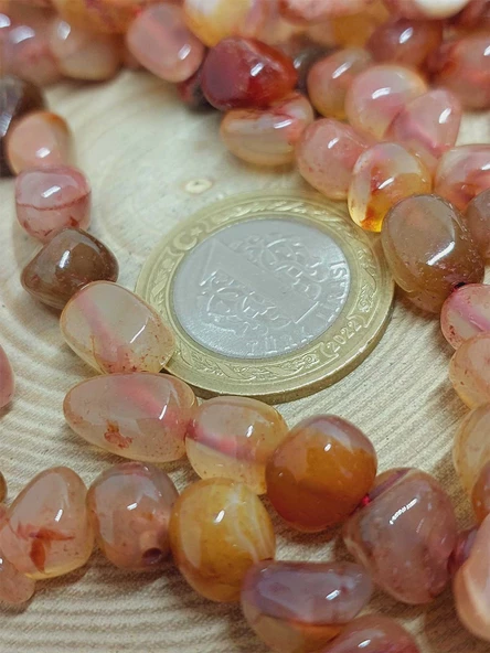 Akik Taşı Şekilsiz Doğal Taş Dizi (54456) - Resim 2