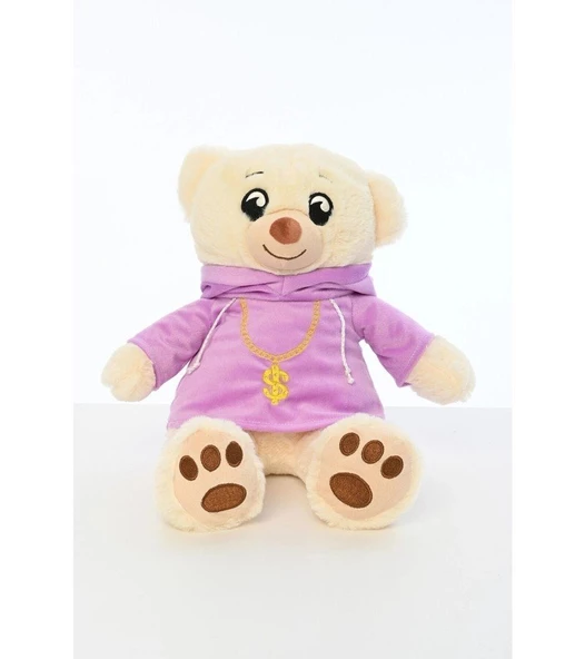 Peluş Swit Tişörtlü 40 Cm Ayıcık - Mavi Su Dünyası ürün görseli