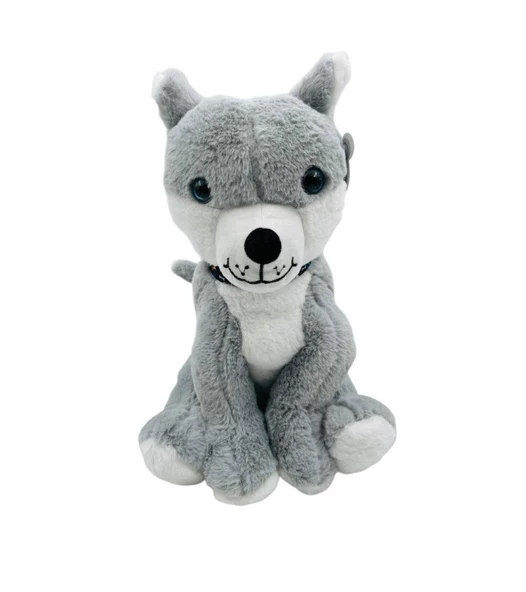 Peluş Sibirya Kurdu 50 Cm - Mavi Su Dünyası - 1