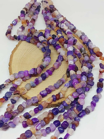 Akik Taşı Şekilsiz Doğal Taş Dizi (54468) - Resim 3