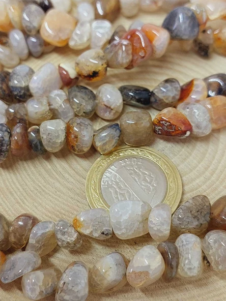 Akik Taşı Şekilsiz Doğal Taş Dizi (54474) - Resim 2