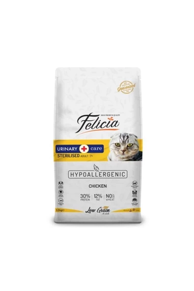 Felicia Tavuklu Kısır Kedi Maması 12 KG