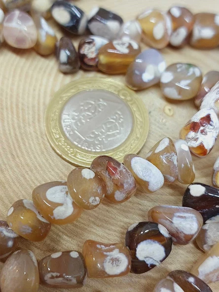 Akik Taşı Şekilsiz Doğal Taş Dizi (54484) - Resim 2