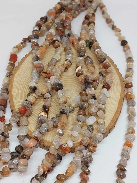 Akik Taşı Şekilsiz Doğal Taş Dizi (54474) - Resim 3