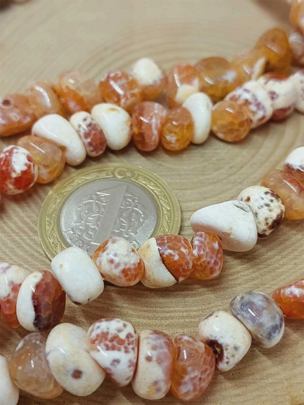 Akik Taşı Şekilsiz Doğal Taş Dizi (54494) - Resim 2