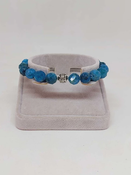 Sirius Serisi Apatit Taşı 10mm Unisex Bileklik (52896) - Resim 4