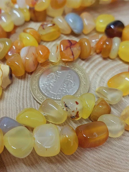 Akik Taşı Şekilsiz Doğal Taş Dizi (54488) - Resim 2