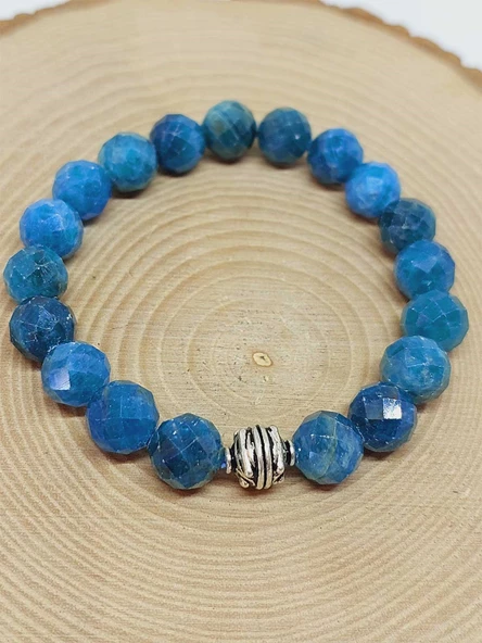 Sirius Serisi Apatit Taşı 10mm Unisex Bileklik (52896) - Resim 5