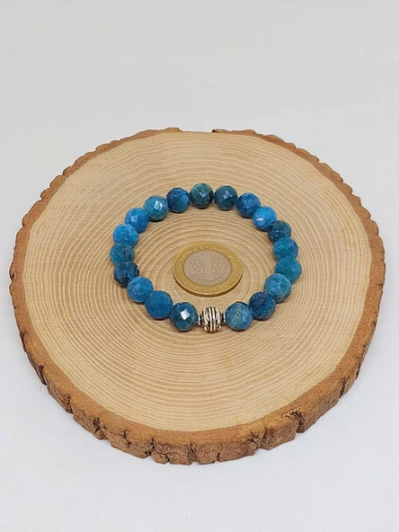 Sirius Serisi Apatit Taşı 10mm Unisex Bileklik (52896) - Resim 3