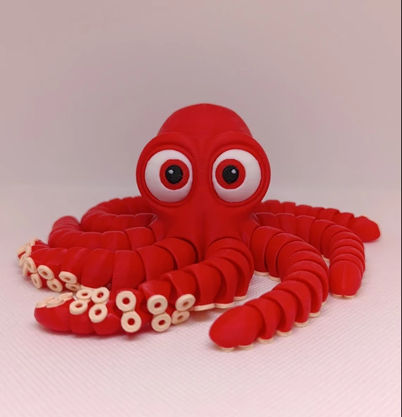 Loy3D Oyuncak Ahtapot (Küçük) Hareketli 15x15x4 cm 1 Adet - 11