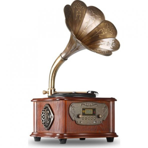 Record Master RMJ-209C Gramofon Pikap - Kahverengi - 2