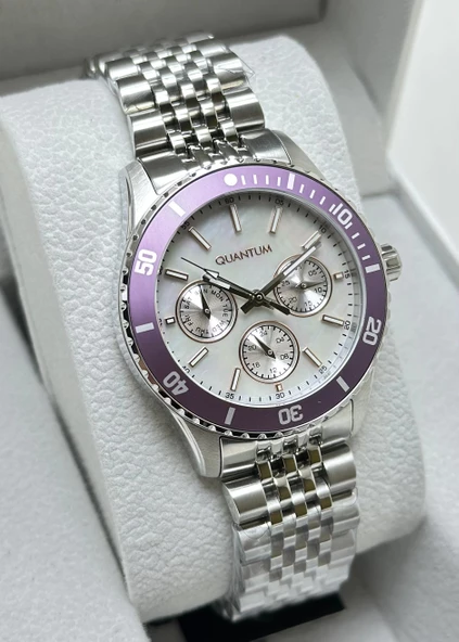 Quantum Çelik Kordon Kadın Kol Saati - Resim 3