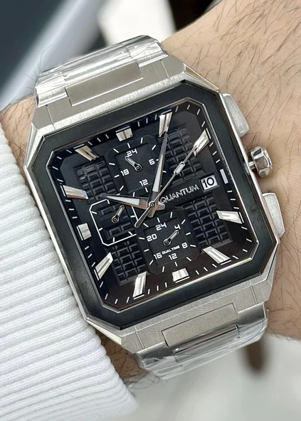 Qunatum Orijinal 2 Yıl Garantili Su Geçirmez Çelik Kordon Fonksiyonlu Erkek Kol Saati ürün görseli 1