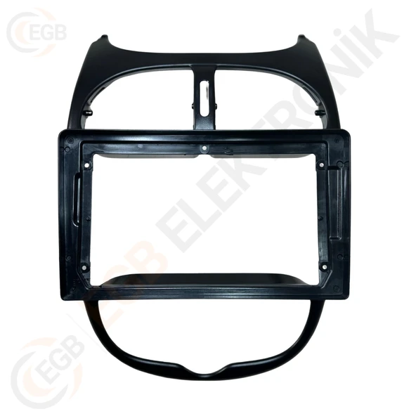 OTO TABLET ÇERÇEVE PEUGEOT 206 2002-2010 9" SİYAH TAC-163