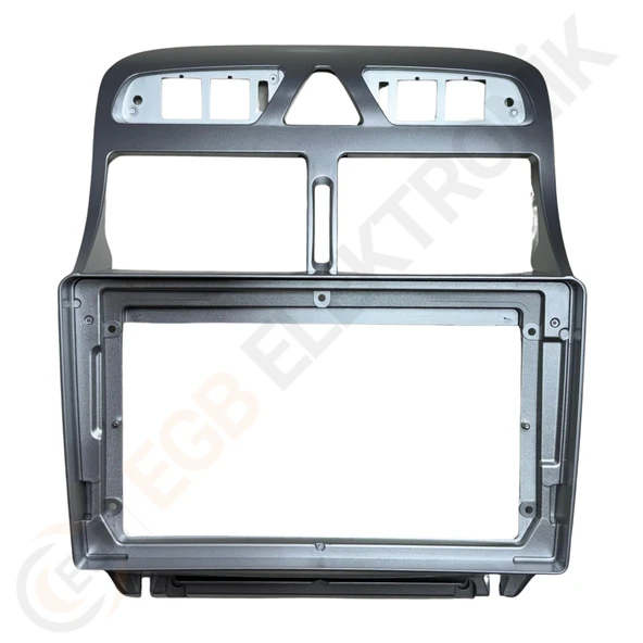 OTO TABLET ÇERÇEVE PEUGEOT 307 2002-2013 9" GÜMÜŞ TAC-157