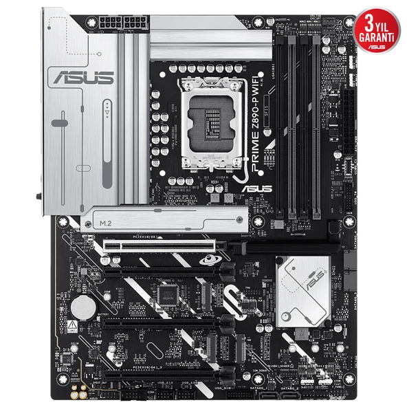 ASUS PRIME Z890-P WIFI DDR5 4XM2 USB3.2 RGB LAN ATX - Resim 2