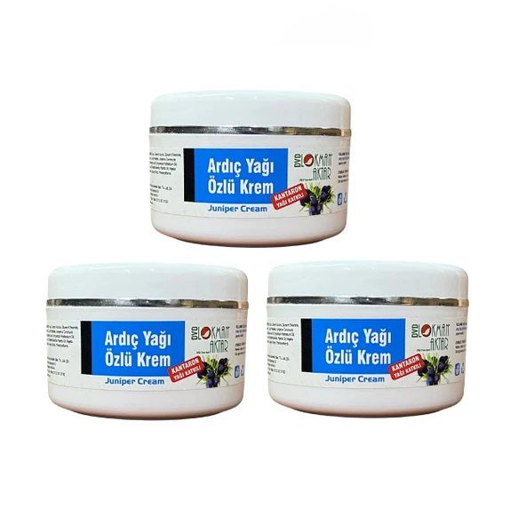 Ardıç Yağı Özlü Krem 100 ml x 3 adet, Lokman Aktar