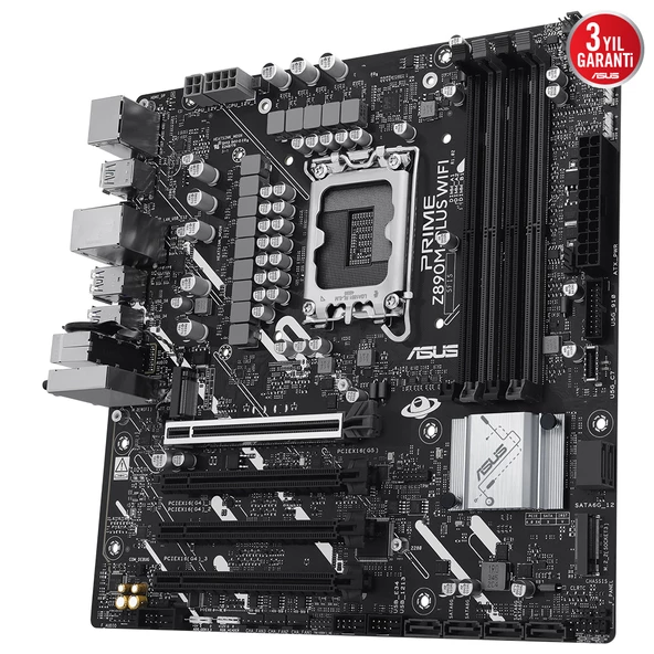 ASUS PRIME Z890M-PLUS WIFI DDR5 3XM2 USB3.2 RGB LAN mATX - 5
