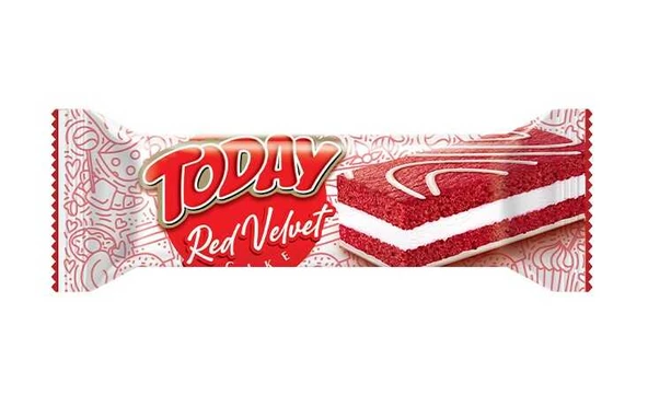 Today Red Velvet Kek 40 Gr. 24 Adet (1 Kutu) - Resim 2