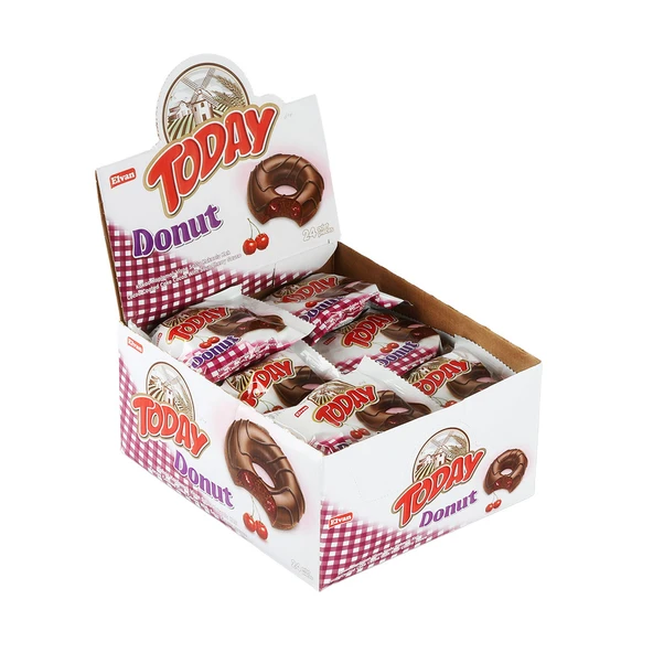 Today Donut Kek Vişneli 35Gr. 24 Adet (1 Kutu) - Resim 4