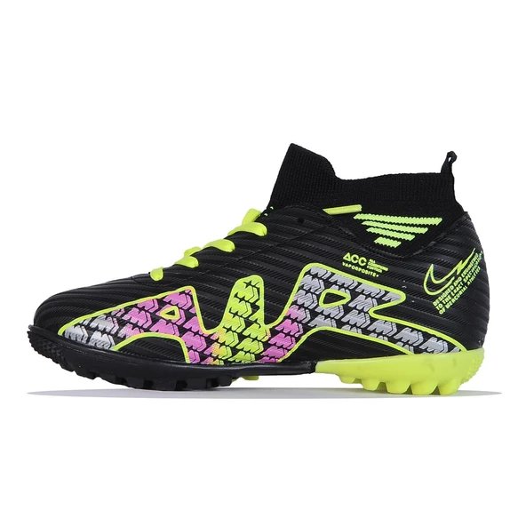 Moda Ayakkabı 510 Twingo Siyah Erkek Çocuk Halısaha Ayakkabı - 3