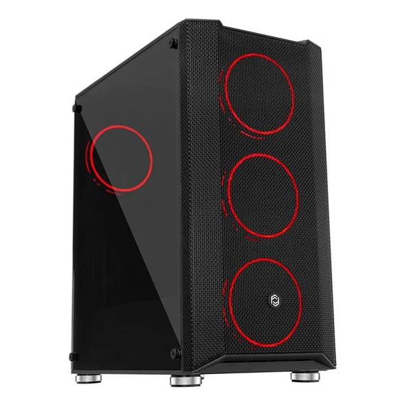 FRISBY FC-9405G 650W 80+ 4X120MM DUAL RING RGB FAN USB 3.0 MİDİ TOWER SİYAH KASA - 3