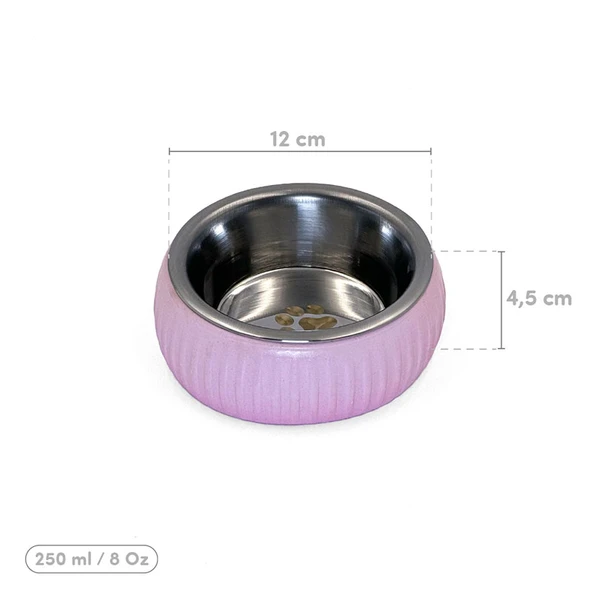 Mikopet Organik Seramik Mama Kabı Pembe - 4