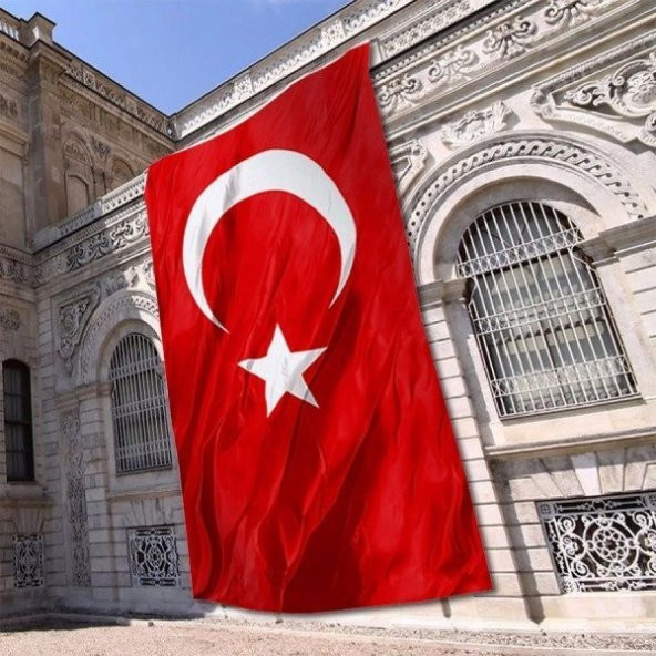 Türk bayrağı 400x600 cm  Mesh Kumaş