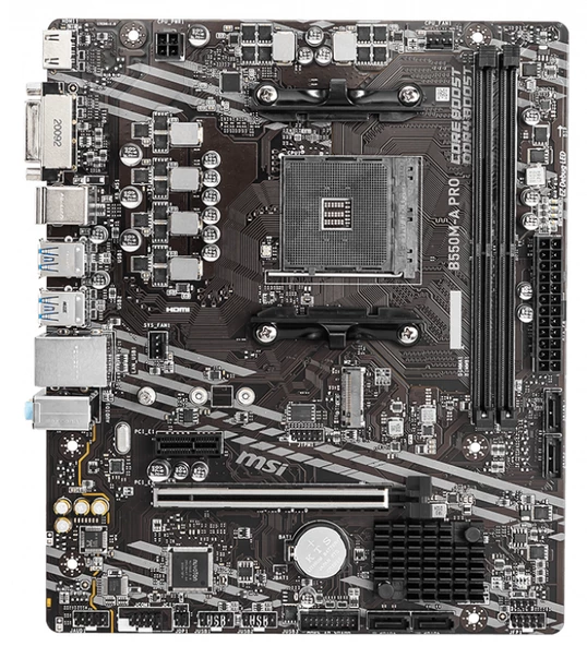 MSI B550M-A PRO DDR4 4600(OC)Mhz HDMI DP ATX AM4 - Resim 2