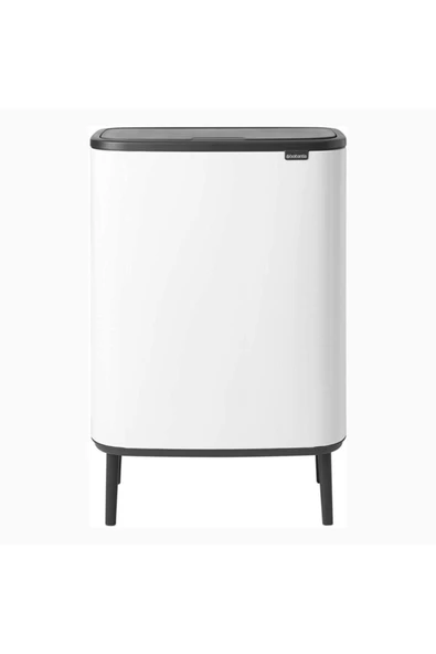 Tantitoni Brabantia Çöp Kutusu 30 + 30 Lt Bo Touch Dokunmatik Kapak Beyaz 130601