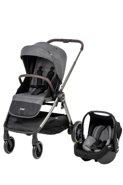 Kanz v-Go2 Travel Sistem Bebek Arabası Gri