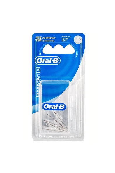 Oral-B Interdental 3.0 - 6.5 mm 6'lı Arayüz Fırçası Yedeği
