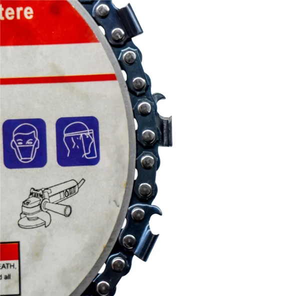 Zincirli Sunta Ahşap Kesme Daire Testere 115mm x 22mm - Resim 2