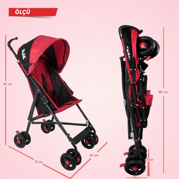 Rival Tokyo  Baston Bebek Arabası RV108 Antrasit - 8