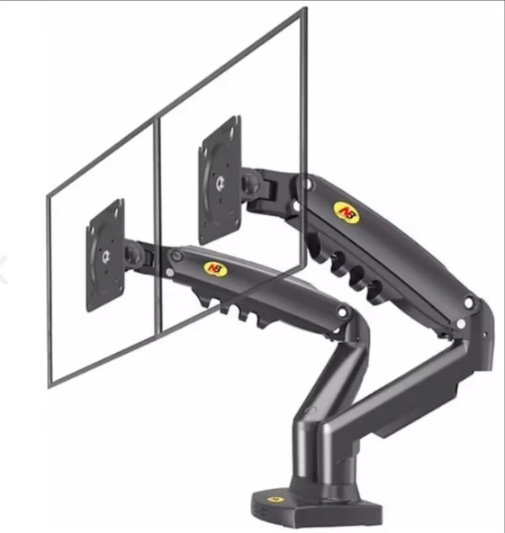 Vontech F160 17-27 inç LCD/LED Çift Kol Amortisörlü Vesa Monitör Standı