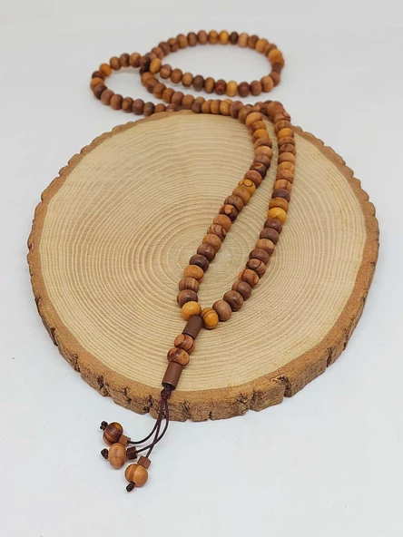 Zeytin Ağacı 108'lik Mala Kolye (5117) - 4