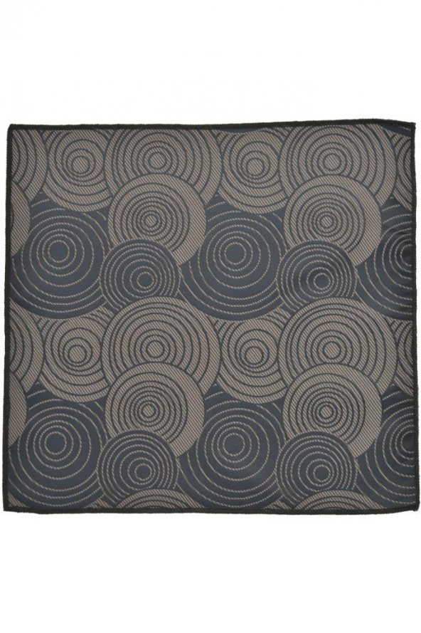 Brianze Geometrik Desen Vizon Mendilli Kravat - Resim 4