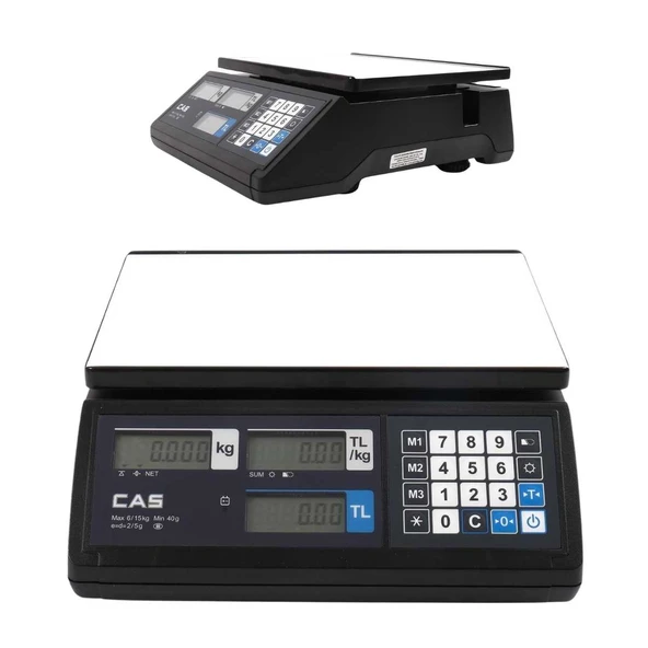 Cas T-Erjr-C 15kg Barkodsuz Terazi Online - Resim 4
