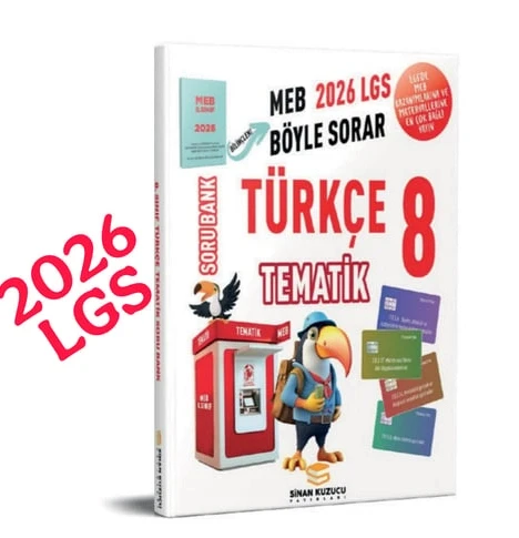 2026 Lgs 8. Sınıf Türkçe Tematik Soru Bankası Sinan Kuzucu ürün görseli 1